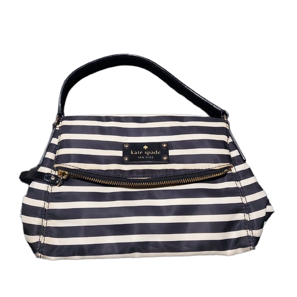 Vintage Kate Spade Striped Handbag - Picture 9 of 9